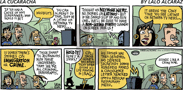 La Cucaracha - Sunday January 30, 2005 Comic Strip