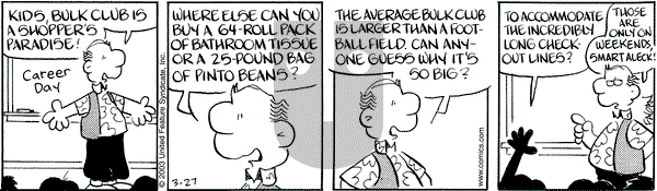 Drabble on Thursday March 27, 2003 Comic Strip