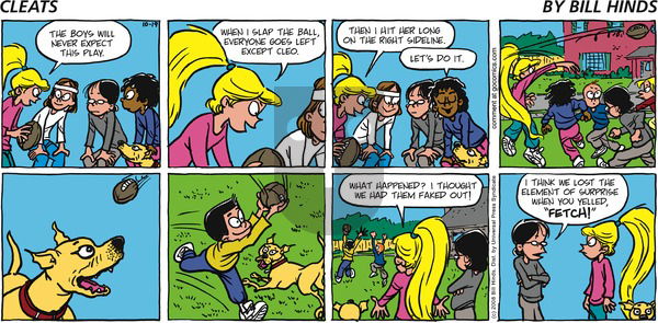 Cleats on Sunday October 19, 2008 Comic Strip