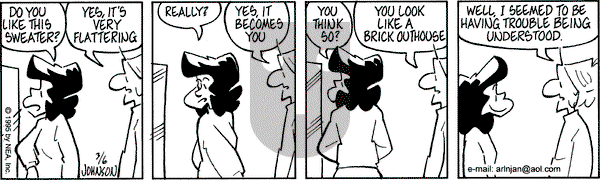 Arlo and Janis on Monday March 6, 1995 Comic Strip