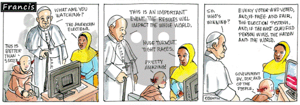 Francis on Monday November 4, 2024 Comic Strip