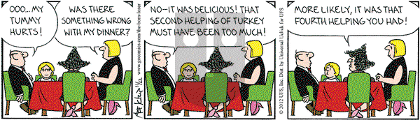 The Born Loser on Thursday November 22, 2012 Comic Strip
