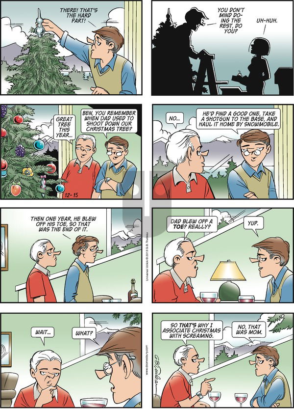 Doonesbury on Sunday December 15, 2013 Comic Strip