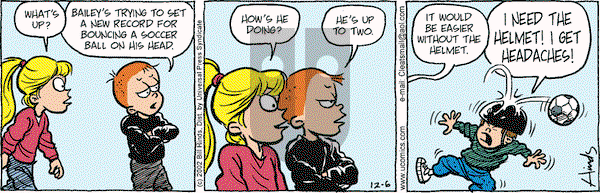 Cleats on Friday December 6, 2002 Comic Strip
