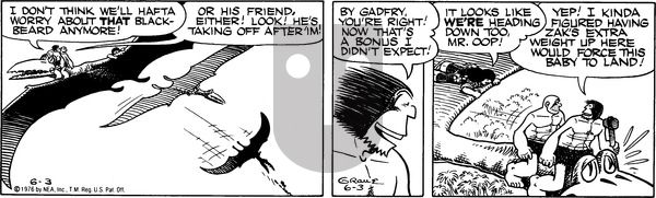 Alley Oop on Thursday June 3, 1976 Comic Strip