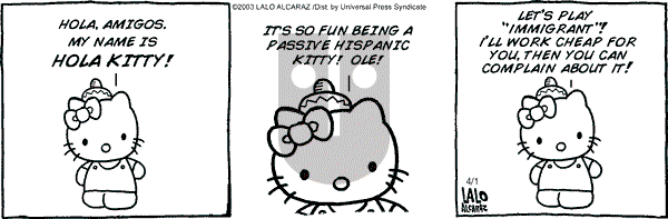 La Cucaracha on Tuesday April 1, 2003 Comic Strip