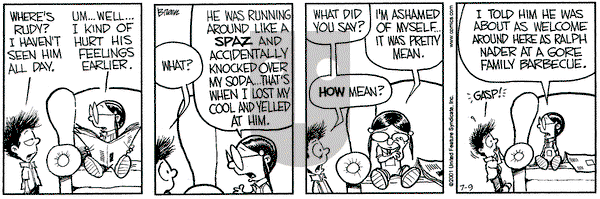 Grand Avenue on Monday July 9, 2001 Comic Strip