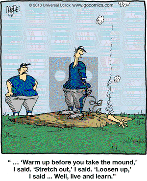 In the Bleachers on Saturday July 31, 2010 Comic Strip