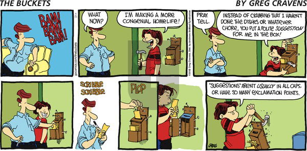 The Buckets on Sunday April 15, 2018 Comic Strip