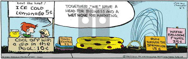 Red and Rover on Saturday August 2, 2003 Comic Strip