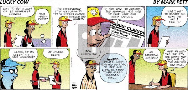 Lucky Cow on Sunday November 13, 2005 Comic Strip