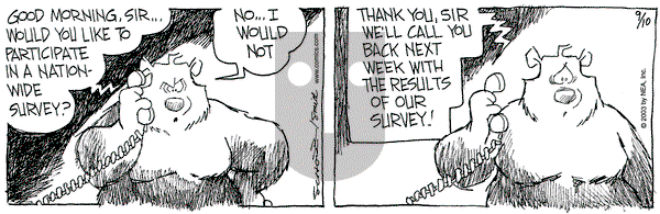 The Grizzwells on Wednesday September 10, 2003 Comic Strip