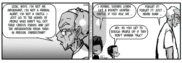 The Boondocks on Wednesday June 28, 2000 Comic Strip