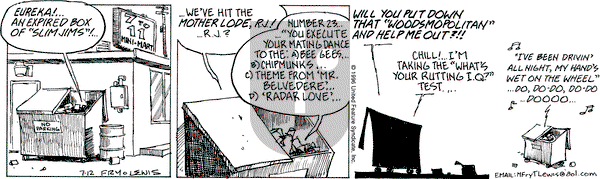 Over the Hedge on Friday July 12, 1996 Comic Strip