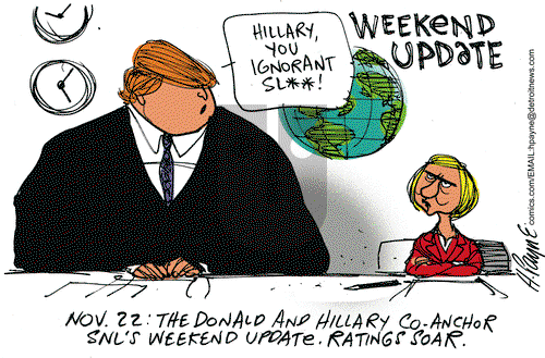 Henry Payne - Friday November 13, 2015 Comic Strip
