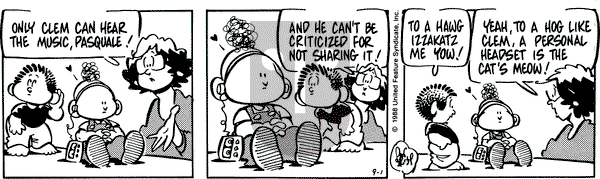 Rose is Rose on Thursday September 1, 1988 Comic Strip