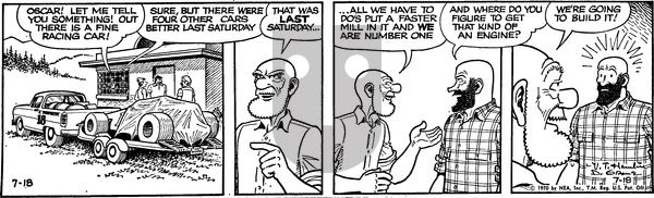 Alley Oop on Saturday July 18, 1970 Comic Strip