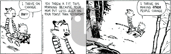 Calvin and Hobbes - Friday April 16, 1993 Comic Strip