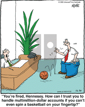 In the Bleachers on Monday December 30, 2002 Comic Strip