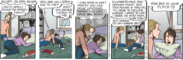 For Better or For Worse - Tuesday April 17, 2007 Comic Strip