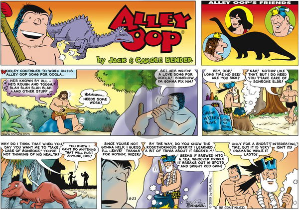 Alley Oop - Sunday August 23, 2009 Comic Strip