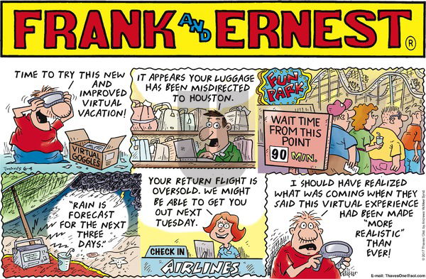 Frank and Ernest on Sunday June 4, 2017 Comic Strip