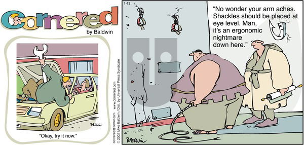 Cornered on Sunday January 13, 2002 Comic Strip