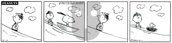 Peanuts on Thursday December 9, 1976 Comic Strip