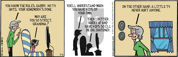 Grand Avenue on Thursday February 6, 2014 Comic Strip