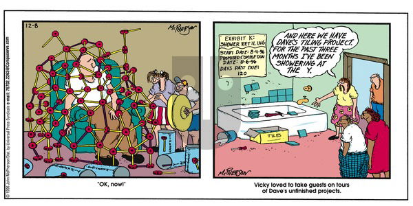 Close to Home on Sunday December 8, 1996 Comic Strip