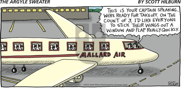 The Argyle Sweater on Sunday April 6, 2014 Comic Strip