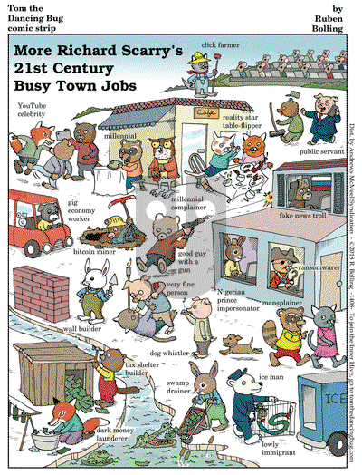 Tom the Dancing Bug on Monday October 8, 2018 Comic Strip