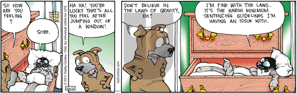 Get Fuzzy on Monday October 17, 2011 Comic Strip