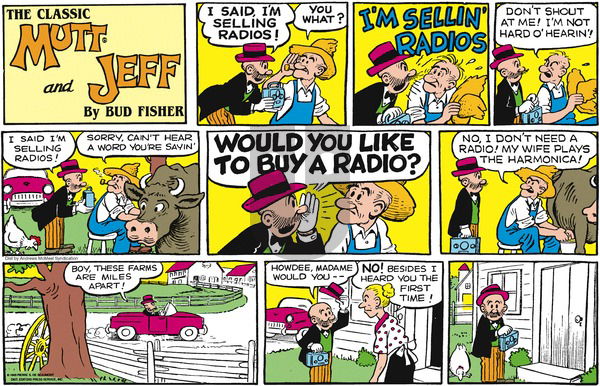 Mutt & Jeff - Sunday March 29, 2020 Comic Strip