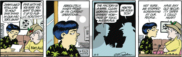 Doonesbury on Saturday October 2, 1999 Comic Strip