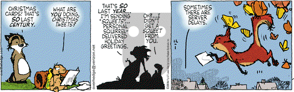 Over the Hedge on Tuesday December 1, 2009 Comic Strip