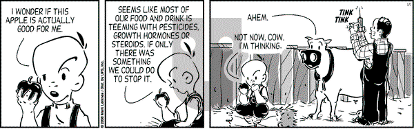 Cow and Boy Classics on Tuesday January 1, 2008 Comic Strip