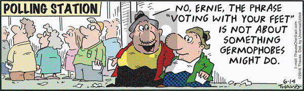 Frank and Ernest on Tuesday June 14, 2016 Comic Strip