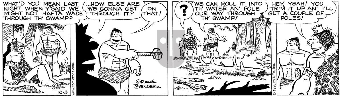 Alley Oop - Saturday October 3, 1998 Comic Strip