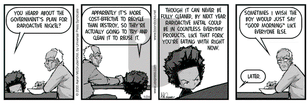 The Boondocks on Monday January 24, 2000 Comic Strip