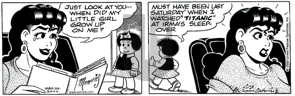 Nancy on Wednesday March 29, 2000 Comic Strip