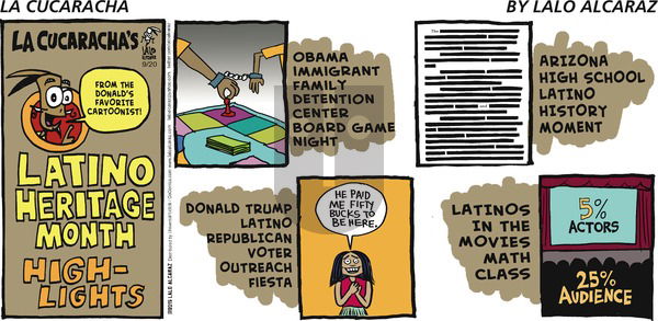 La Cucaracha on Sunday September 20, 2015 Comic Strip