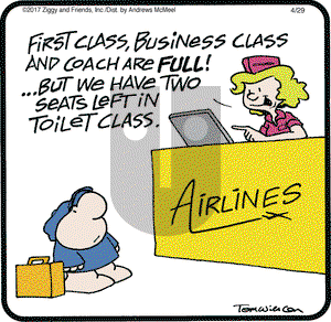 Ziggy on Saturday April 29, 2017 Comic Strip