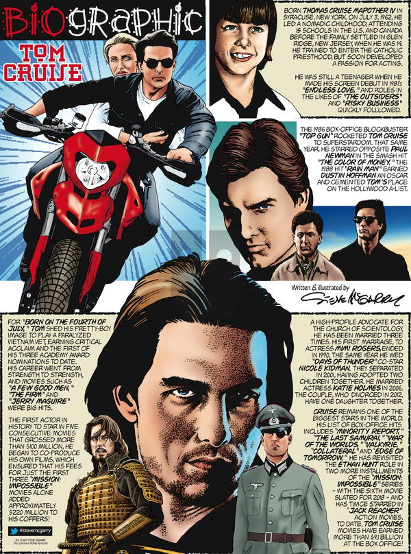 Biographic on Sunday August 6, 2017 Comic Strip