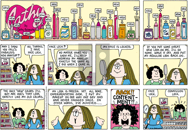 Cathy Classics - Sunday September 12, 1999 Comic Strip