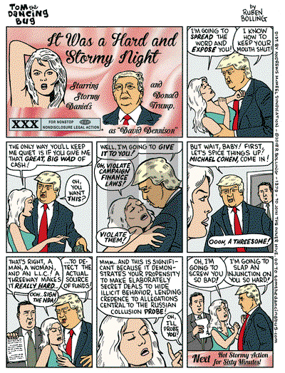 Tom the Dancing Bug on Monday March 12, 2018 Comic Strip