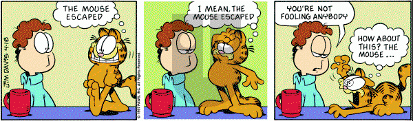 Garfield on Friday April 18, 1997 Comic Strip