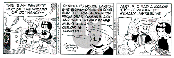 Nancy on Saturday July 25, 1998 Comic Strip
