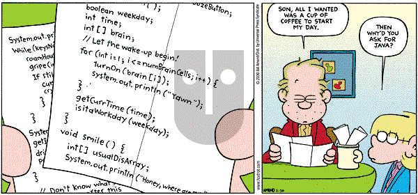 FoxTrot on Sunday February 20, 2000 Comic Strip