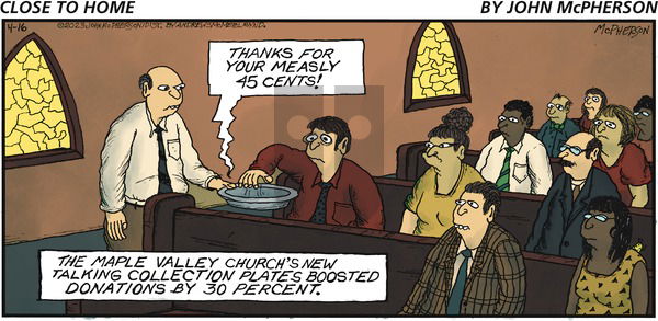 Close to Home on Sunday April 16, 2023 Comic Strip